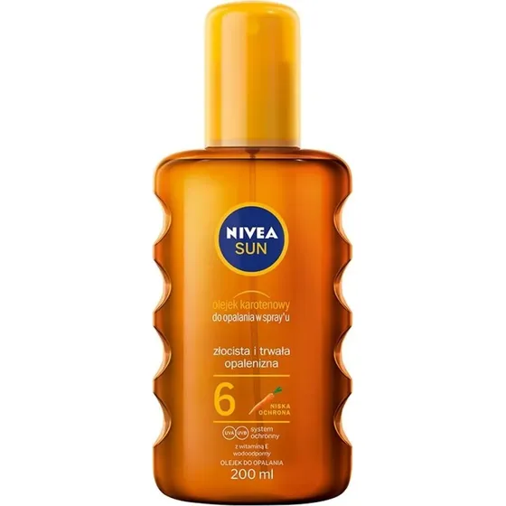 Nivea Sun Olejek Karotenowy do Opalania w Spray'U SPF6 200ml