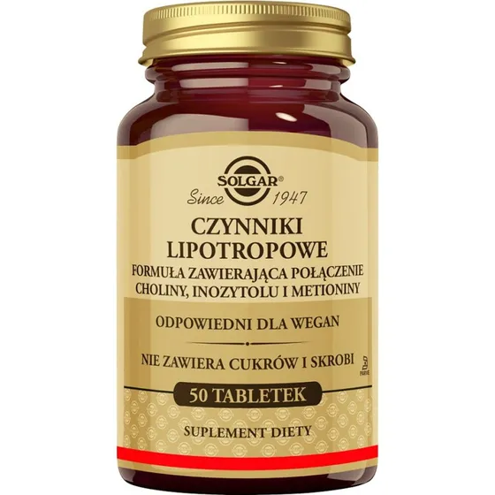 Solgar Czynniki lipotropowe 50 tabletek