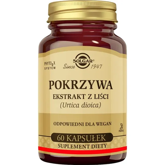 Solgar Pokrzywa 275 mg ekstrakt z liści, 60 kapsułek