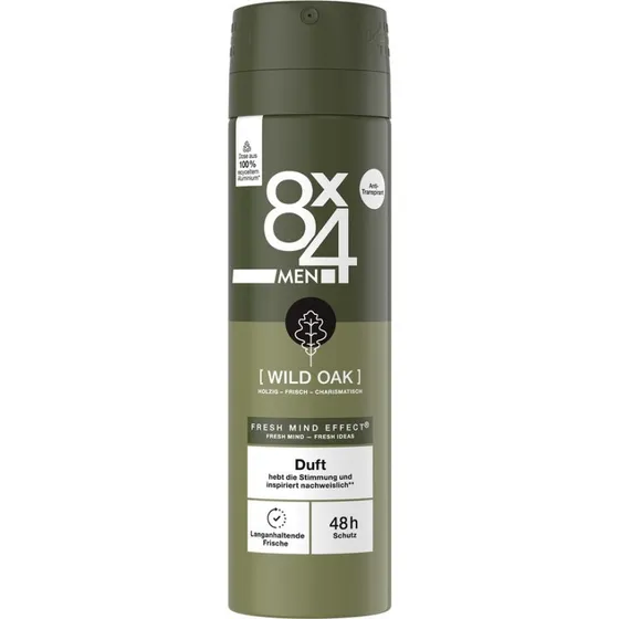 8x4 Men Wild Oak Antiperspirant w sprayu 150ml