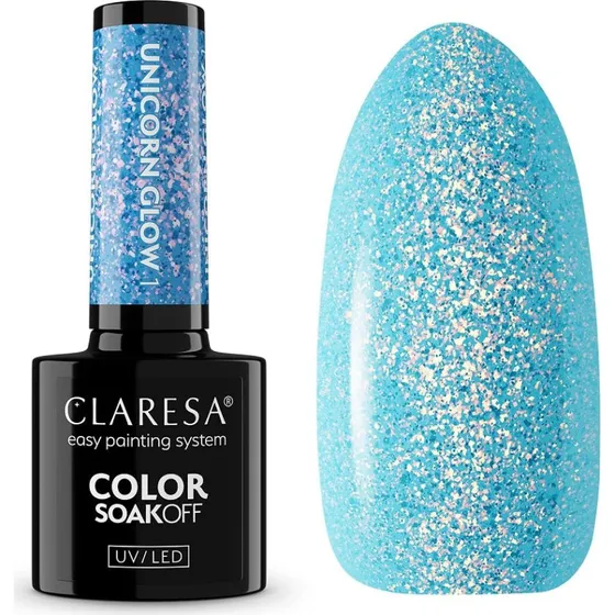 Claresa Color Soak Off UV/LED Unicorn Glow lakier hybrydowy 5g