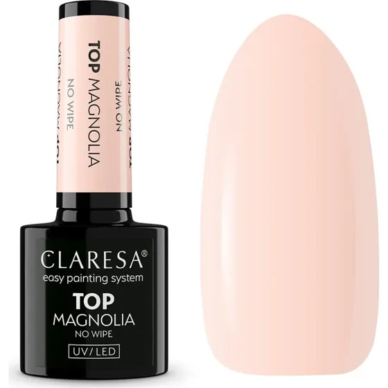 Claresa Top Magnolia No Wipe 5g - Top hybrydowy bez przemywania