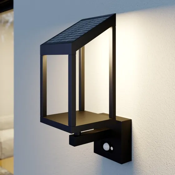 Lucande Timeo LED Solarna Lampa Ścienna Graphite