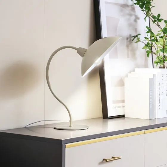 Lucande Arvadon Lampa Stołowa Beżowa - Metalowa