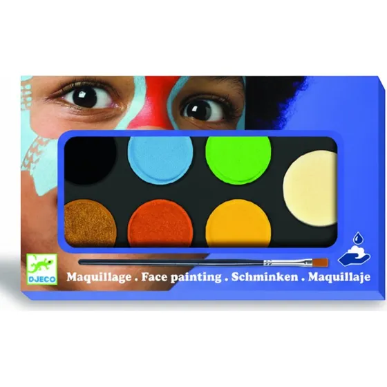Djeco Farby do malowania twarzy Nature 6 kolorw