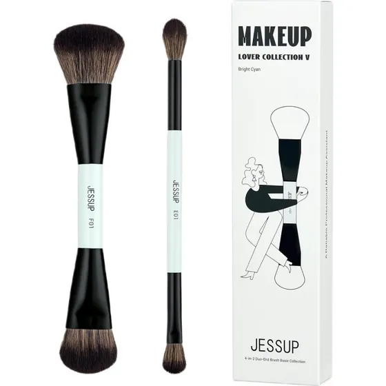 JESSUP Duo-End Brush T502 - Zestaw 2 pędzli do makijażu