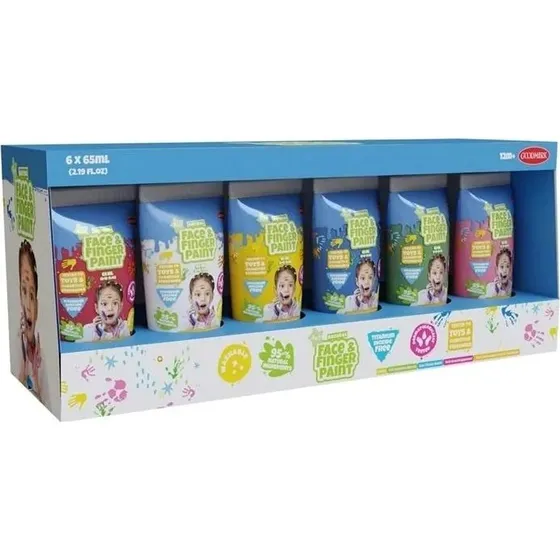Face Painttoos 65ml 6-pak farb do twarzy