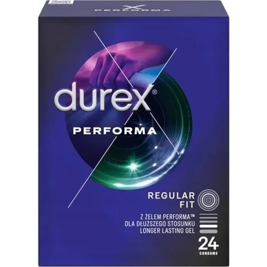 Durex Performa prezerwatywy opóźniające stosunek, 24 szt.
