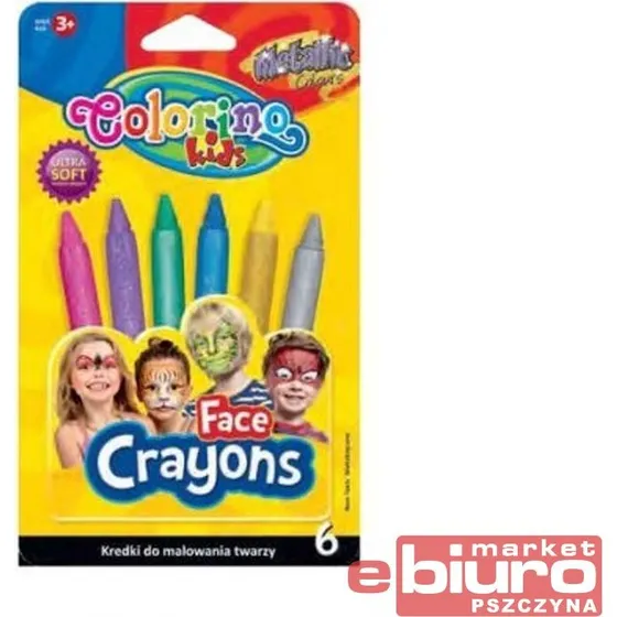 Colorino Kredki Metaliczne do Twarzy 6 Kolorw