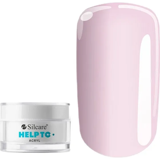 Silcare Help To Puder Akrylowy do Paznokci 10g Pink
