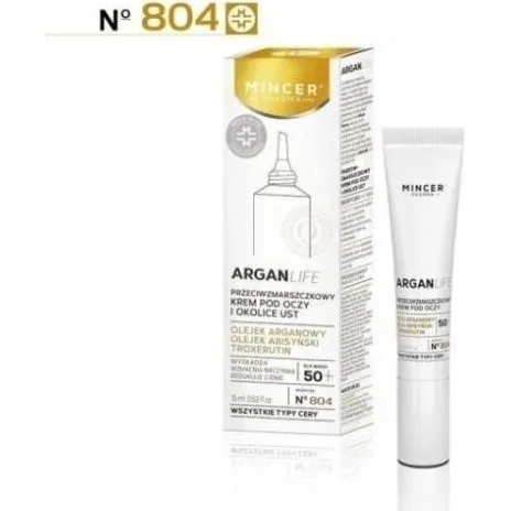 Mincer Pharma Argan Life Przeciwzmarszczkowy Krem pod Oczy i Usta 15ml