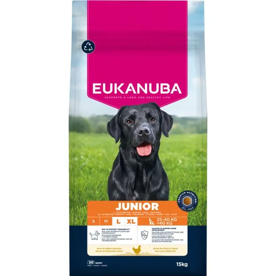 Eukanuba Junior Large & Giant Breed, kurczak - 2 x 15 kg