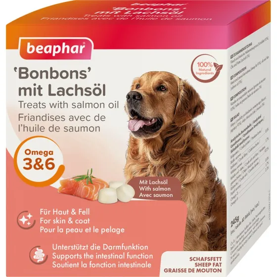 beaphar Bonbons z olejem z łososia, 245 g