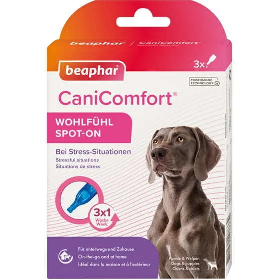 Beaphar CaniComfort Spot-On – wsparcie w stresie, 3 x 1 ml