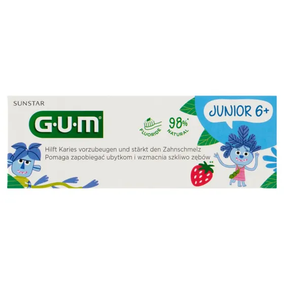 GUM Junior Pasta do Zębów Tutti Frutti 50 ml od 6 r.ż