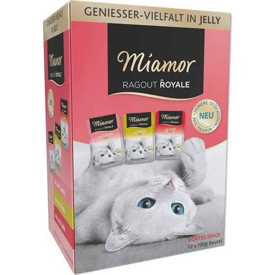 Miamor Ragout Royale: Pakiet próbny 12 x 100 g (Indyk, Łosoś, Cielęcina)