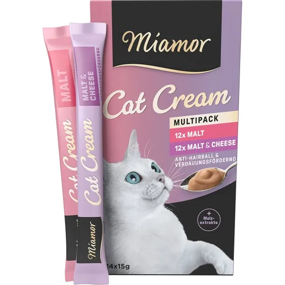 Miamor Cat Snack Krem słodowy dla kota - pakiet 24 x 15 g