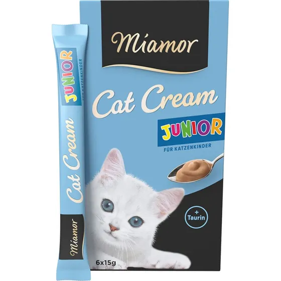 Miamor Cat Cream Junior - Kremowa przekąska dla kociąt, 12 x 15 g