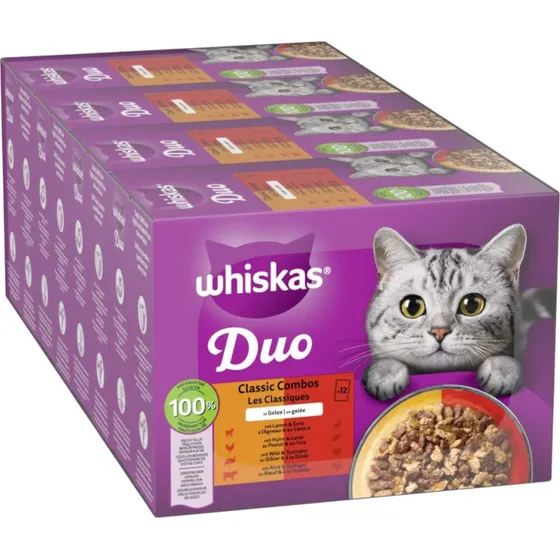 Whiskas Duo Classic Combos w galarecie, saszetki 85 g (pakiet)