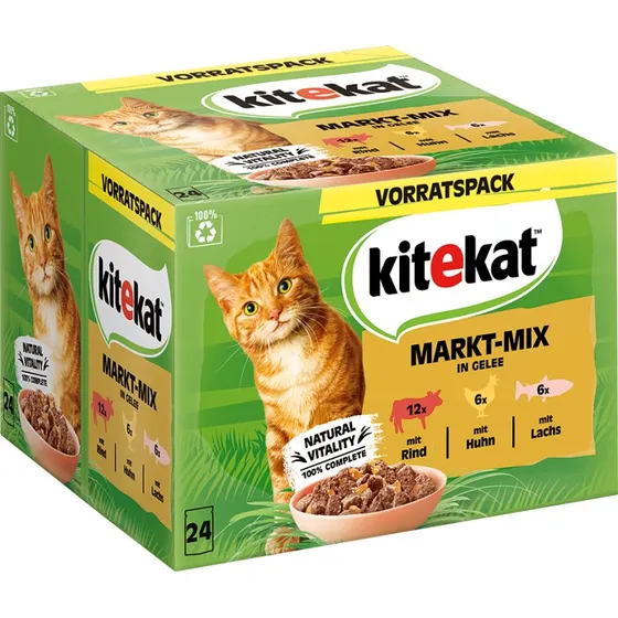 Kitekat Markt-Mix w galarecie, 24 x 85 g