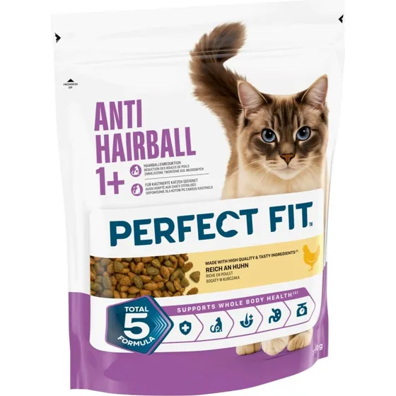Perfect Fit Anti Hairball 1+ z kurczakiem, 750 g