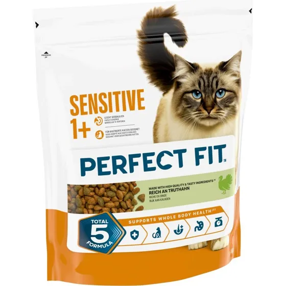 Perfect Fit Sensitive 1+ z indykiem, 1,4 kg