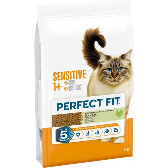 Perfect Fit Sensitive 1+ z indykiem, sucha karma dla kota, 7 kg