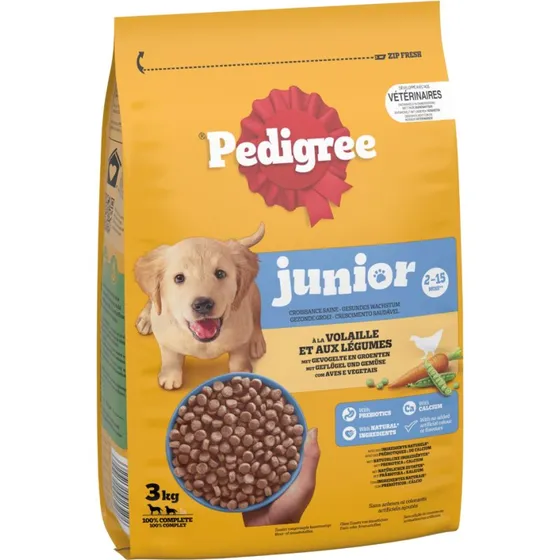 Pedigree Junior drób z warzywami 3 kg
