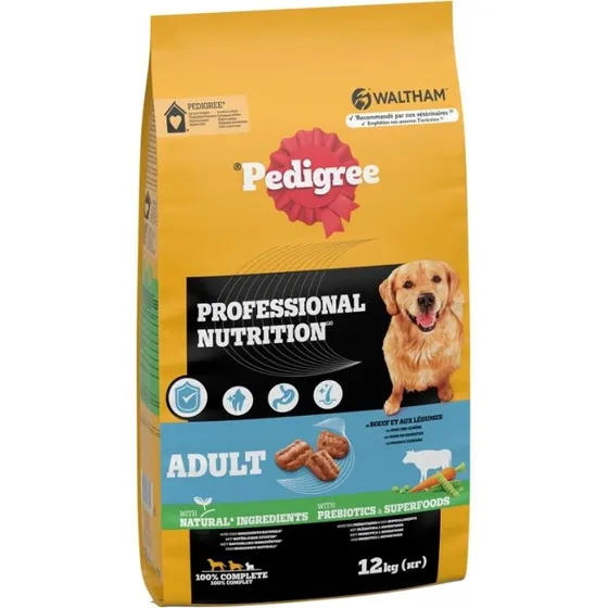 Pedigree Professional Nutrition Adult Wołowina i Warzywa, 12 kg