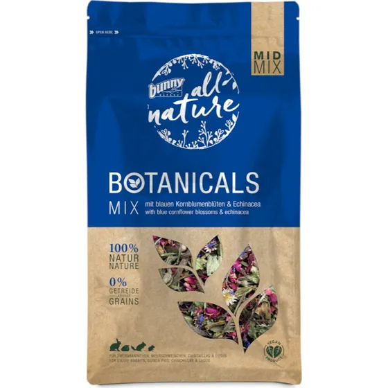 Bunny All Nature Botanicals Mid Mix: Bławatek i Echinacea, 120 g