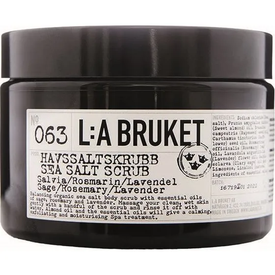 L:a Bruket 063 Sea Salt Scrub Sage/Rosemary/Lavender 420 g
