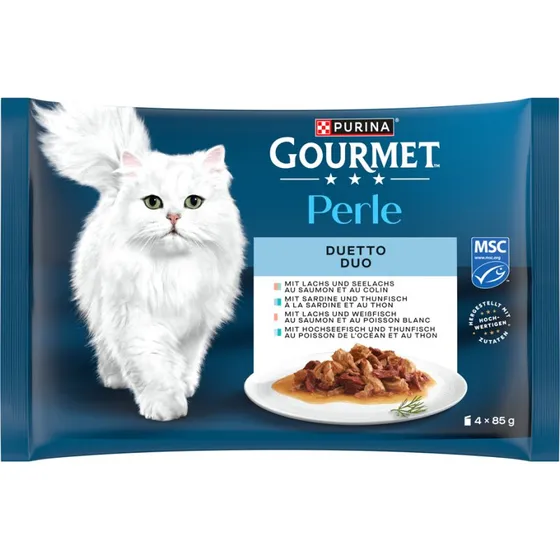 Gourmet Perle Pakiet próbny Duet, 4 x 85 g - Pakiet mieszany II