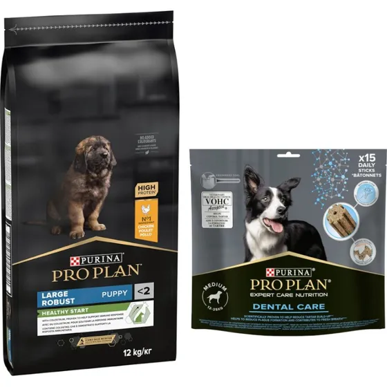 Purina Pro Plan Large Robust Puppy Healthy Start, kurczak i ryż, 12 kg