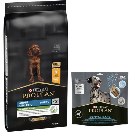 Purina Pro Plan Large Athletic Puppy Healthy Start, kurczak i ryż, 12 kg