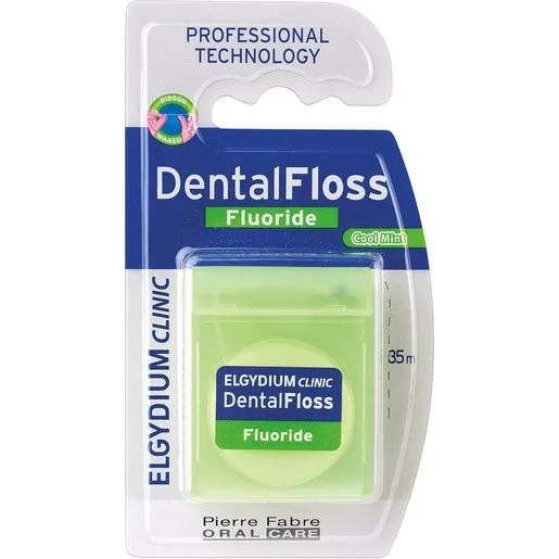 Elgydium Dental Floss Fluoride mitowa 35 m