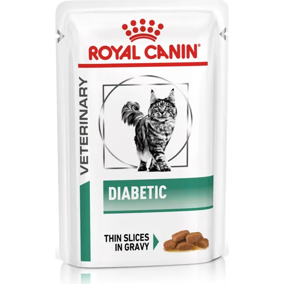 Royal Canin Veterinary Diabetic dla kotów, w sosie, 12 x 85 g
