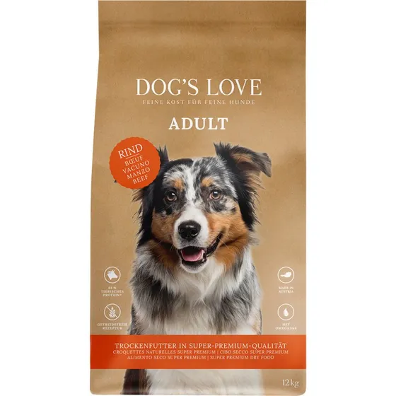 Dog's Love Adult Wołowina - Karma dla psów, 12 kg