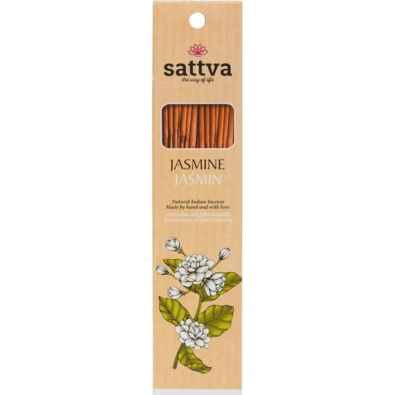 Sattva Kadzidła Indyjskie Jaśmin (15 szt.) 30 g