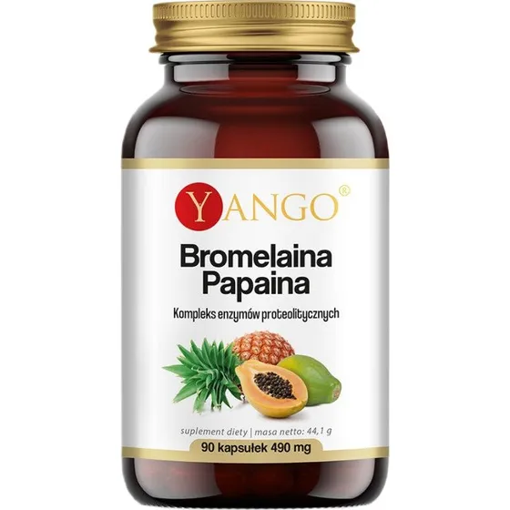 Yango Bromelaina i Papaina 90 kapsułek