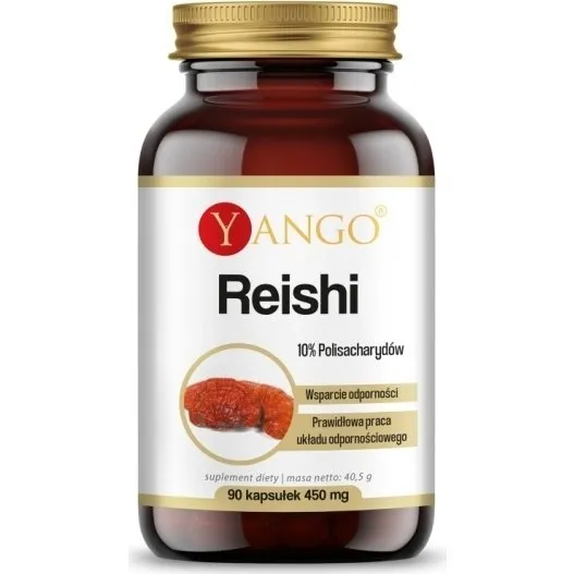 YANGO Reishi ekstrakt 10% polisacharydów 90 kapsułek