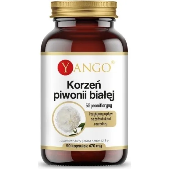 Yango Korzeń piwonii białej 90 kapsułek (5% peonifloryny)