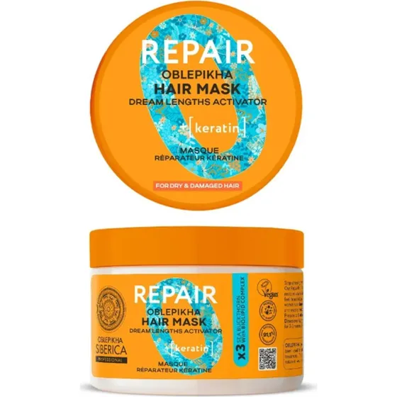 Natura Siberica Oblepikha Repair Maska do włosów suchych i zniszczonych 300ml