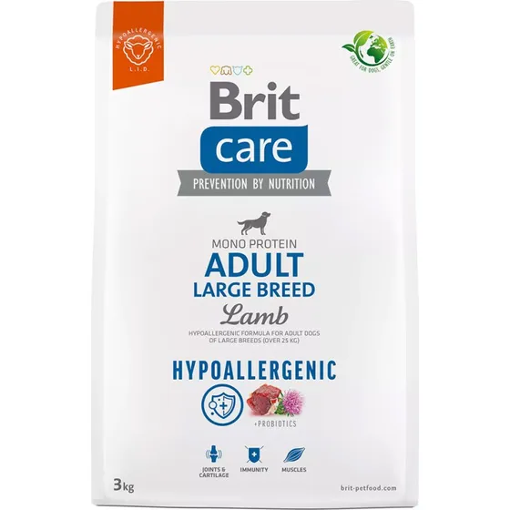 Brit Care Dog Hypoallergenic Adult Large Breed, jagnięcina i ryż, 3 kg