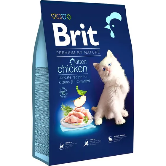 Brit Premium by Nature Cat Kitten Kurczak 8 kg