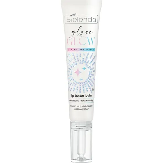 Bielenda Glaze & Glow Lip Butter Balm White Pearl 10g