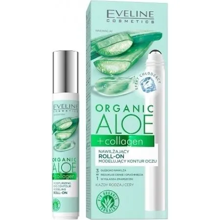 Eveline Organic Aloe + Collagen Nawilżający Roll-on 15 ml