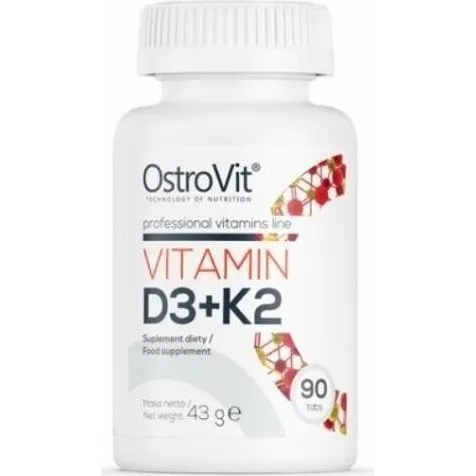 OstroVit Witamina D3 + K2 MK-7, 90 tabletek