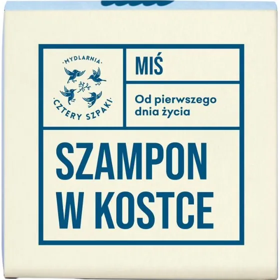 Mydlarnia Cztery Szpaki Szampon w kostce dla dzieci Miś 75g
