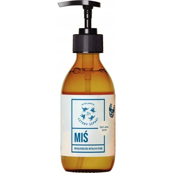 Mydlarnia Cztery Szpaki Miś - Hipoalergiczne mydło w płynie 300ml