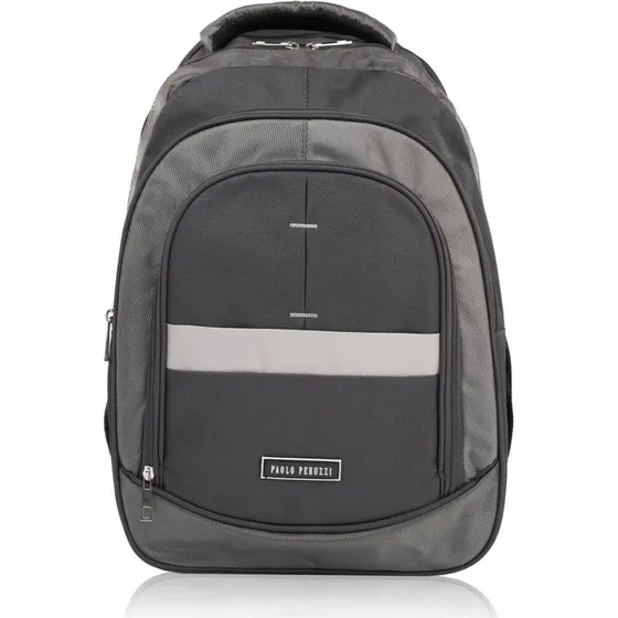 Paolo Peruzzi T-120-GRE Plecak Mski Szary Wegaski na Laptopa